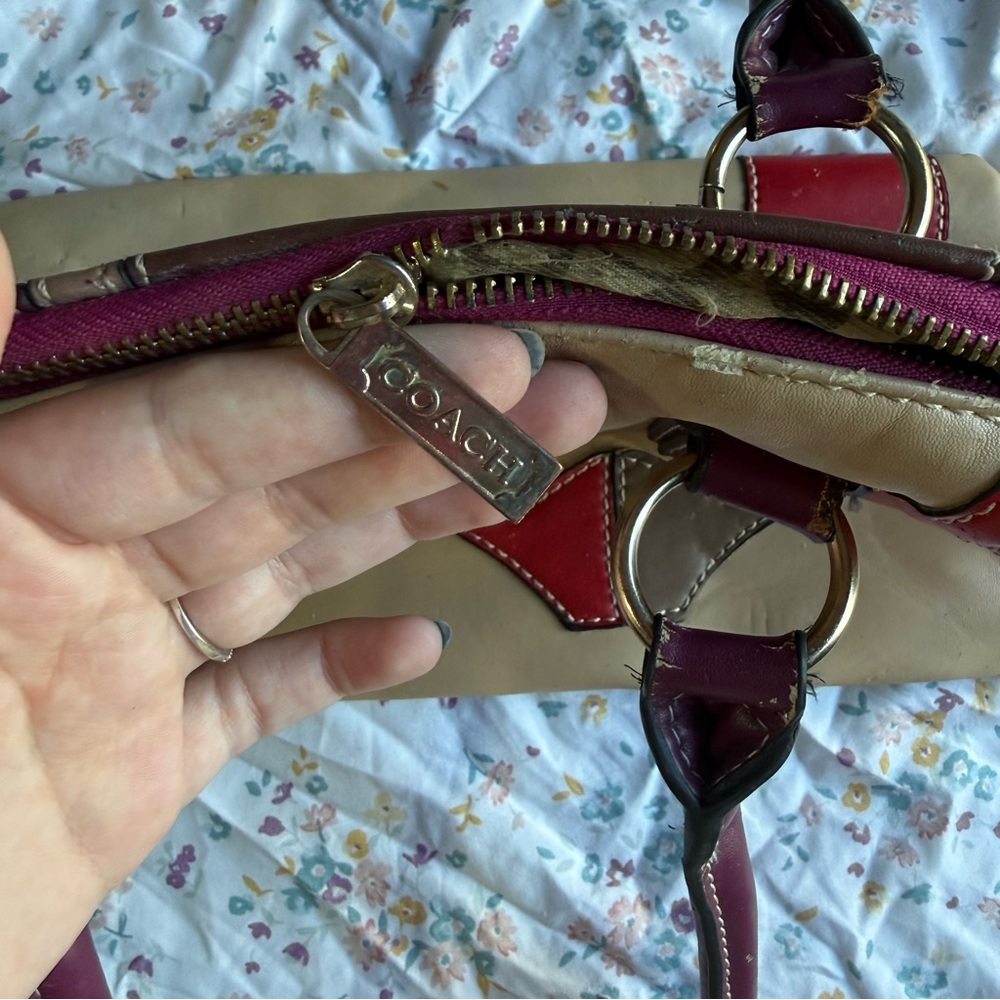 Coach Multicolor Patchwork Leather Tote Shoulder … - image 12